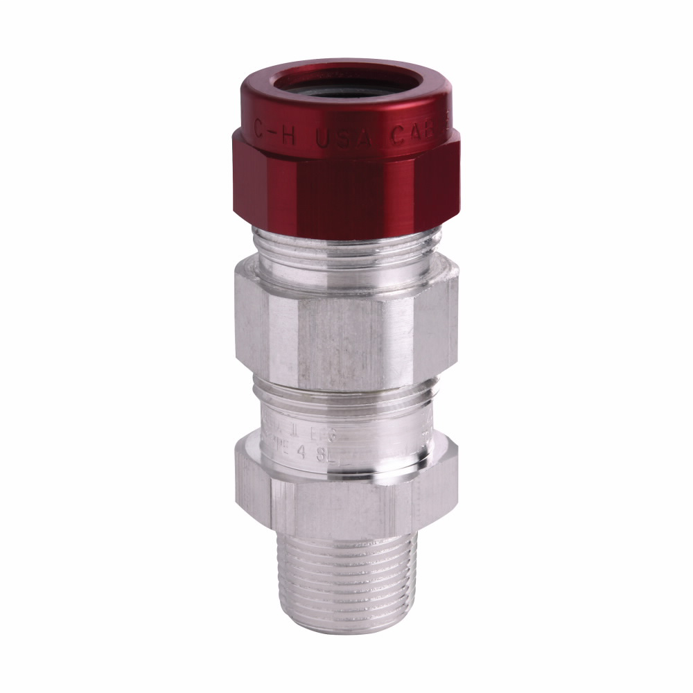 Crouse-Hinds Series TMCX6206 2 Inch 1.57 to 2.06 Inch Aluminum Explosionproof Armored Cable Gland Crouse-Hinds Series TMCX6206 2 Inch 1.57 to 2.06 Inch Aluminum Explosionproof Armored Cable Gland