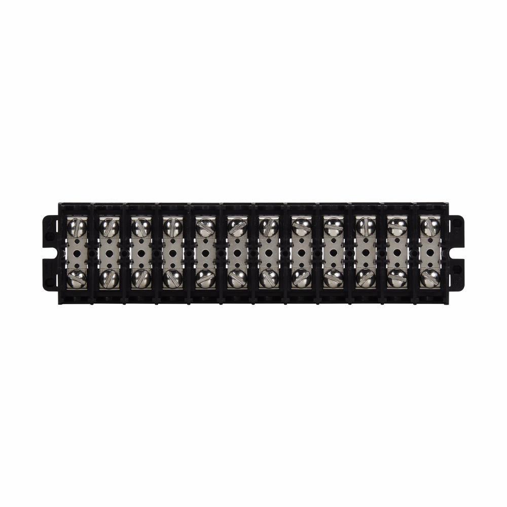 Product image for BUSS KUX6 TERM BLOCK BLACK NOR