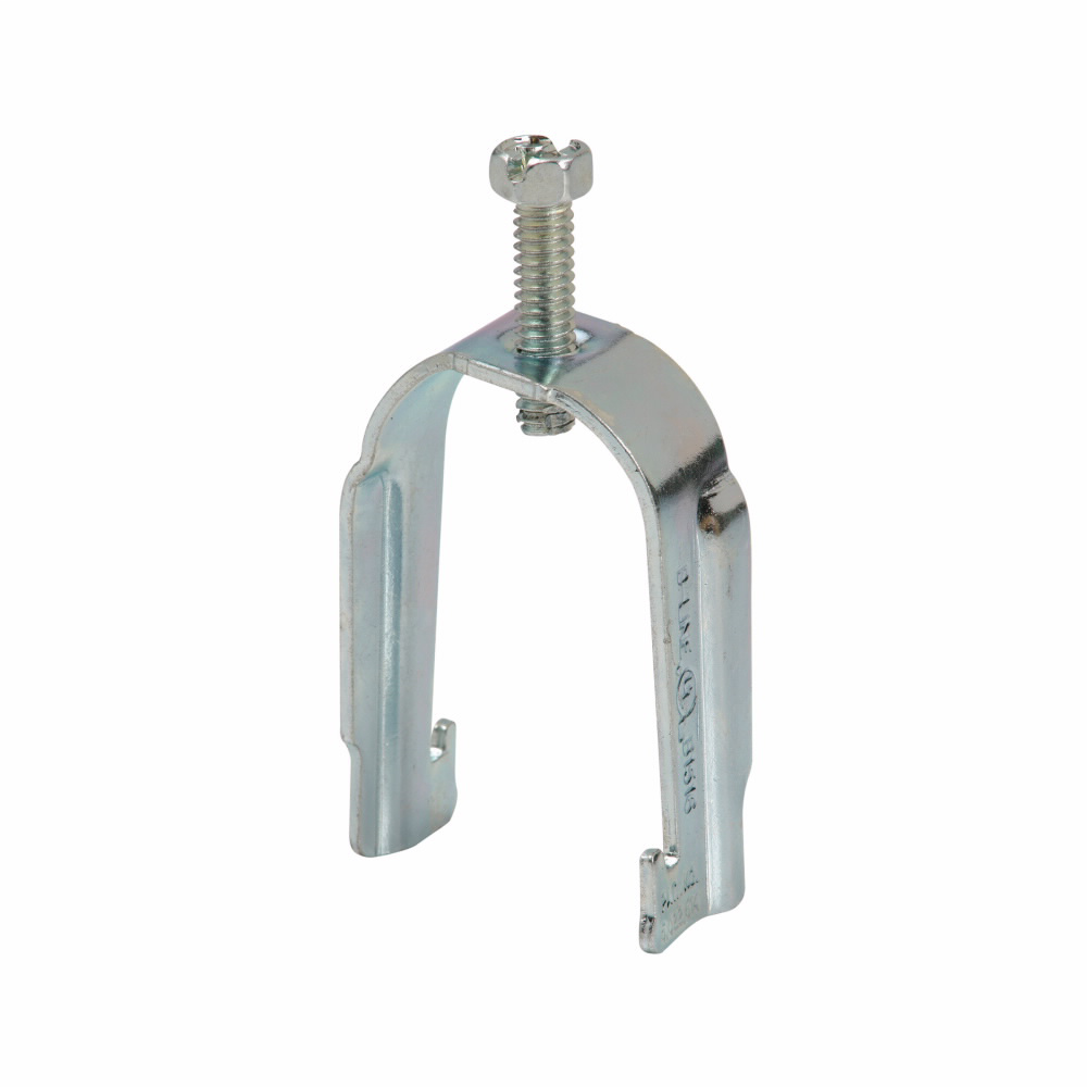 B-Line Series B1512 3/4 Inch EMT 1/2 Inch Rigid Conduit Strut Clamp without Saddle B-Line Series B1512 3/4 Inch EMT 1/2 Inch Rigid Conduit Strut Clamp without Saddle