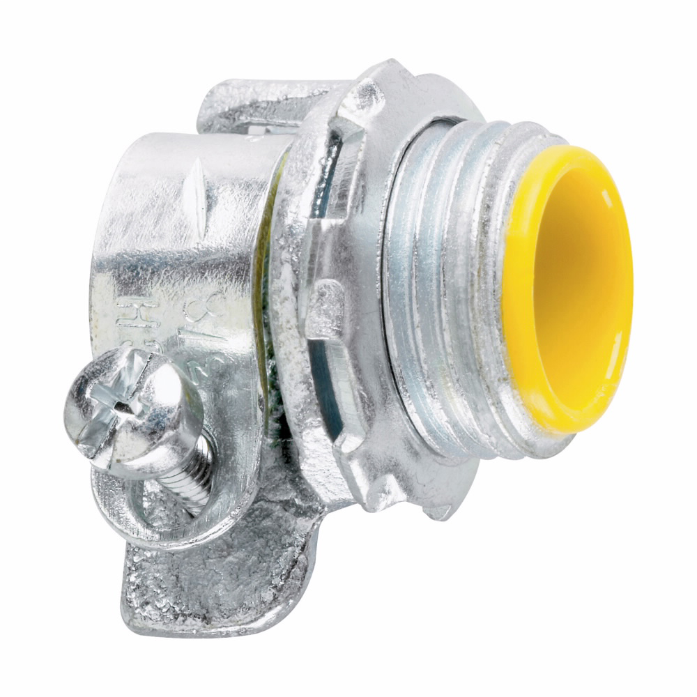 Crouse-Hinds Series 1710 1 Inch Malleable Iron Insulated Squeeze Type Straight FMC Connector Crouse-Hinds Series 1710 1 Inch Malleable Iron Insulated Squeeze Type Straight FMC Connector