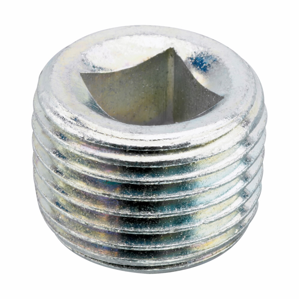 Product image for Crouse-Hinds PLG10M 4" Cast Iron Recessed Head Rigid Conduit Plug