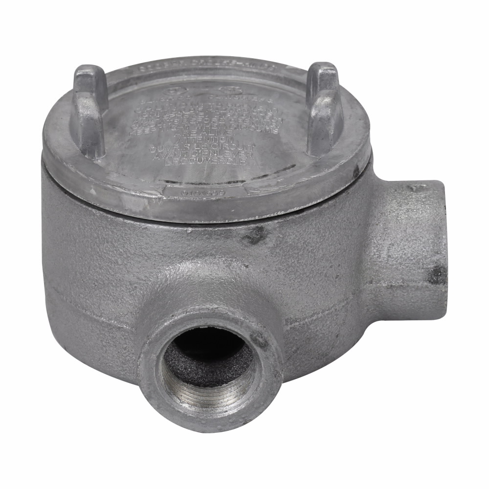 Crouse-Hinds Series GUAL36 SA 1 Inch Hub 3 Inch Cover Opening Copper Free Aluminum Conduit Outlet Box with Cover Crouse-Hinds Series GUAL36 SA 1 Inch Hub 3 Inch Cover Opening Copper Free Aluminum Conduit Outlet Box with Cover