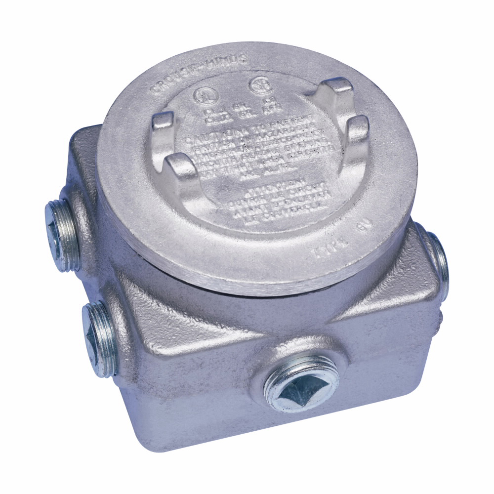Crouse-Hinds Series GUP215 3/4 Inch Iron Alloy Junction Box Crouse-Hinds Series GUP215 3/4 Inch Iron Alloy Junction Box