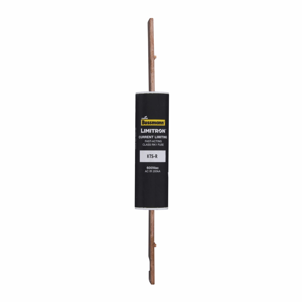 Eaton Bussmann Series KTS-R Fuse, Current-limiting, Fast Acting Fuse, 70/30 brass end cap, 600V, 175A, 200 kAIC at 600 Vac, Class RK Blade end X blade end, Melamine glass tube, 1.5, Inch, Non Indicating