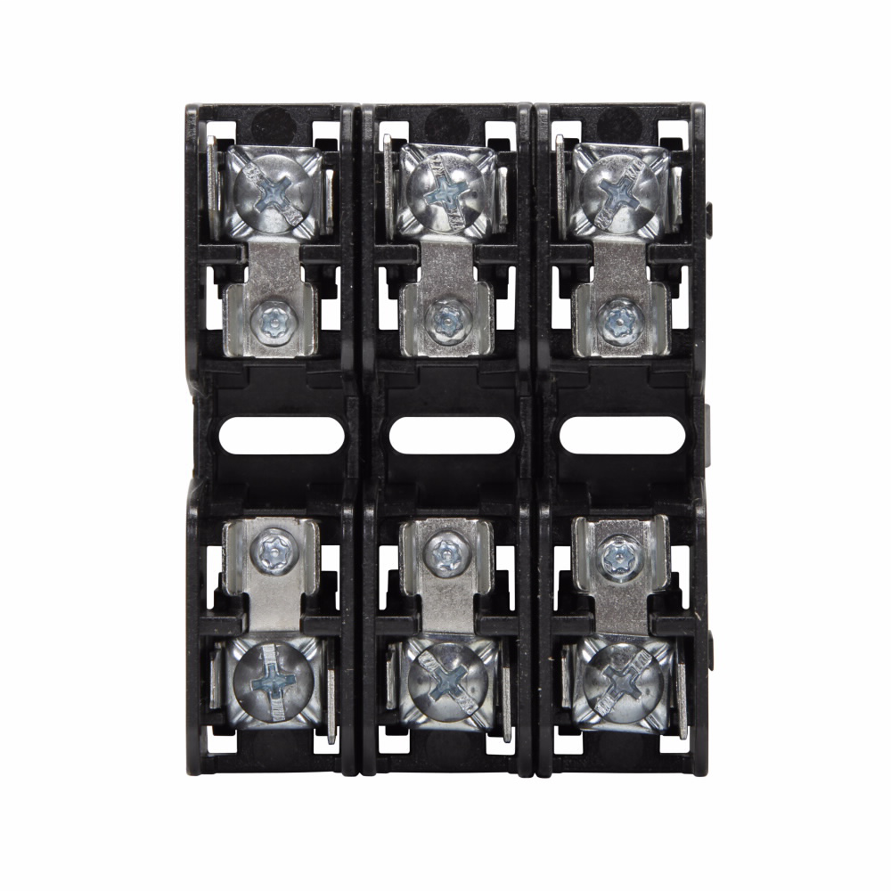 Product image for Eaton Bussmann BMM603-3PQ 3-Pole Midget Fuse Block with Pressure Plate and Quick Connect