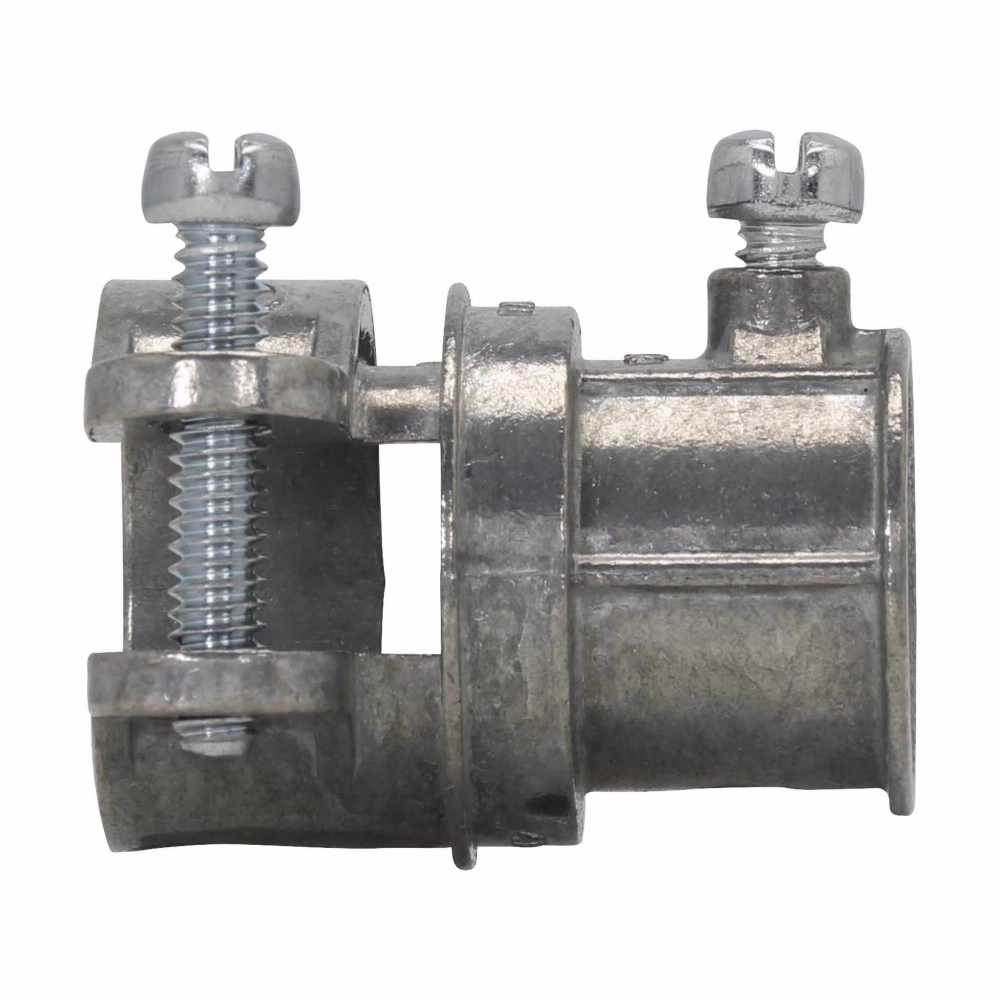 Product image for Crouse-Hinds Series FECS75DC 3/4 Inch Die-Cast Zinc Squeeze Type Set Screw EMT to FMC Combination Coupling