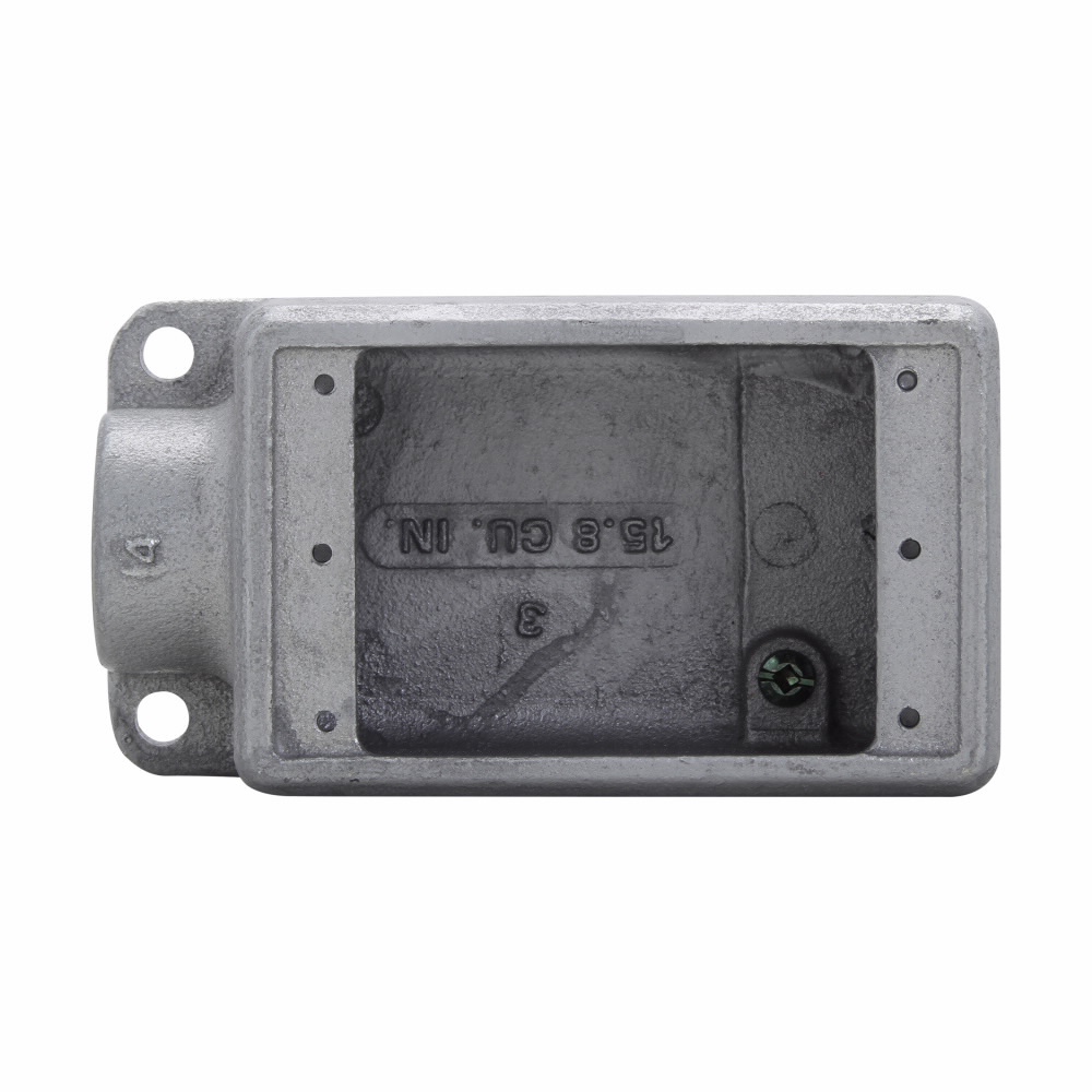 Product image for Crouse-Hinds Series FD1 SA Inch 1-Gang Copper Free Aluminum Type FD Feed-Through Conduit Device Box