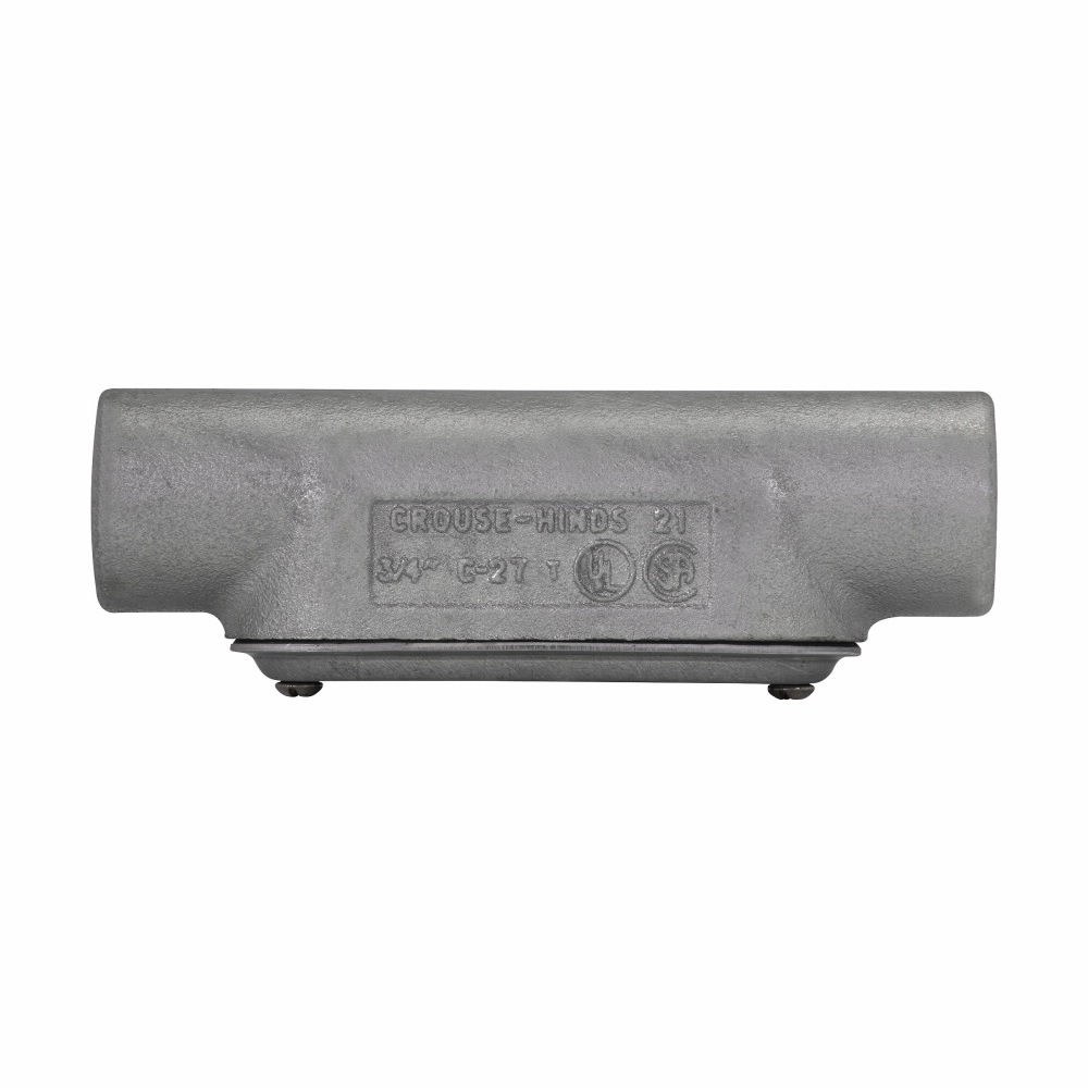 Crouse-Hinds Series C57 CG 1-1/2 Inch Iron Alloy Form7 Type C Threaded Conduit Body with Cover and Gasket Crouse-Hinds Series C57 CG 1-1/2 Inch Iron Alloy Form7 Type C Threaded Conduit Body with Cover and Gasket