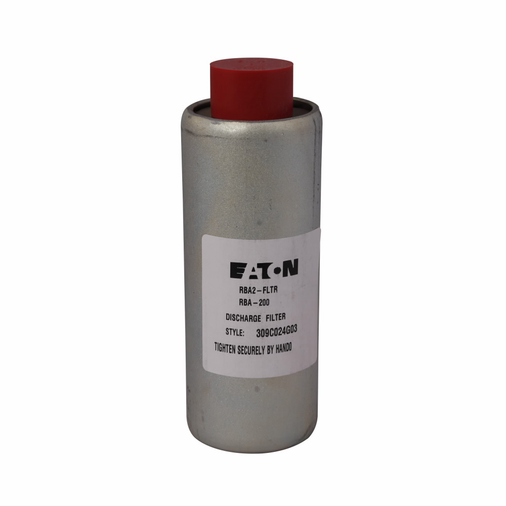 Product image for Cutler-Hammer RBA4-FLTR RBA expulsion fuse discharge filter, used with Type RBA expulsion fuses, 400A, max., Includes three (3) filters.