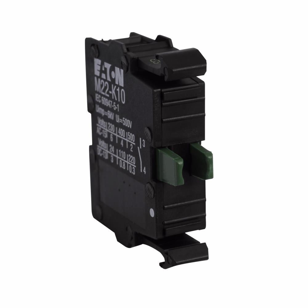 Eaton Electrical M22-K01 22.5 mm 500 VAC 2 Amp 1NC Screw Terminal ...