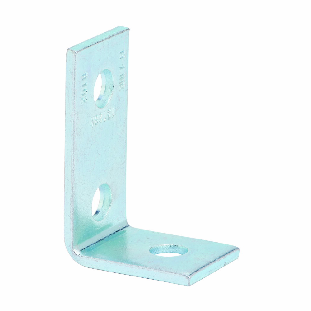 B-Line Series B102ZN Zinc Plated 3-Hole Corner Angle B-Line Series B102ZN Zinc Plated 3-Hole Corner Angle
