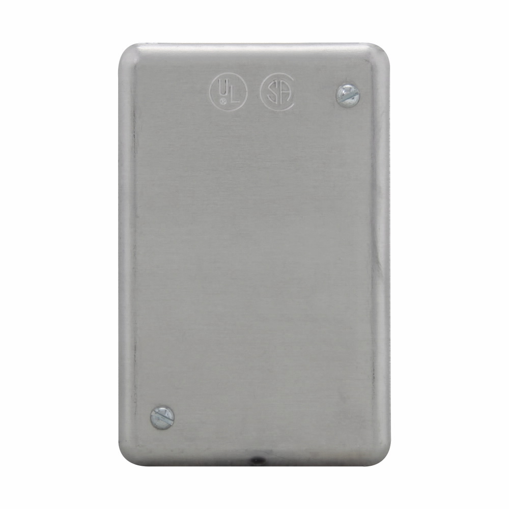 Crouse-Hinds Series DS100 1-Gang Aluminum Surface Mount Blank Device Box Cover Crouse-Hinds Series DS100 1-Gang Aluminum Surface Mount Blank Device Box Cover