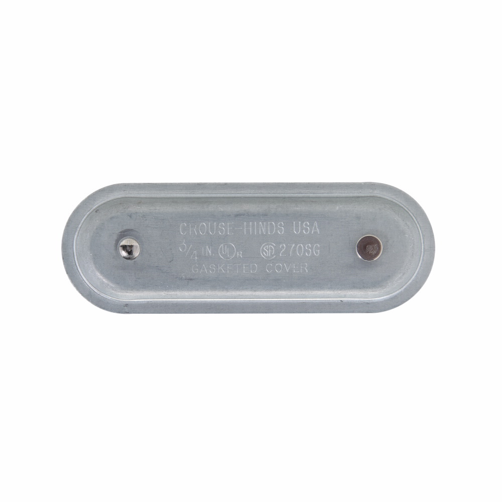 Crouse-Hinds Series 670SG 2 Inch Sheet Steel Form7 Snaptight Conduit Blank Cover Crouse-Hinds Series 670SG 2 Inch Sheet Steel Form7 Snaptight Conduit Blank Cover