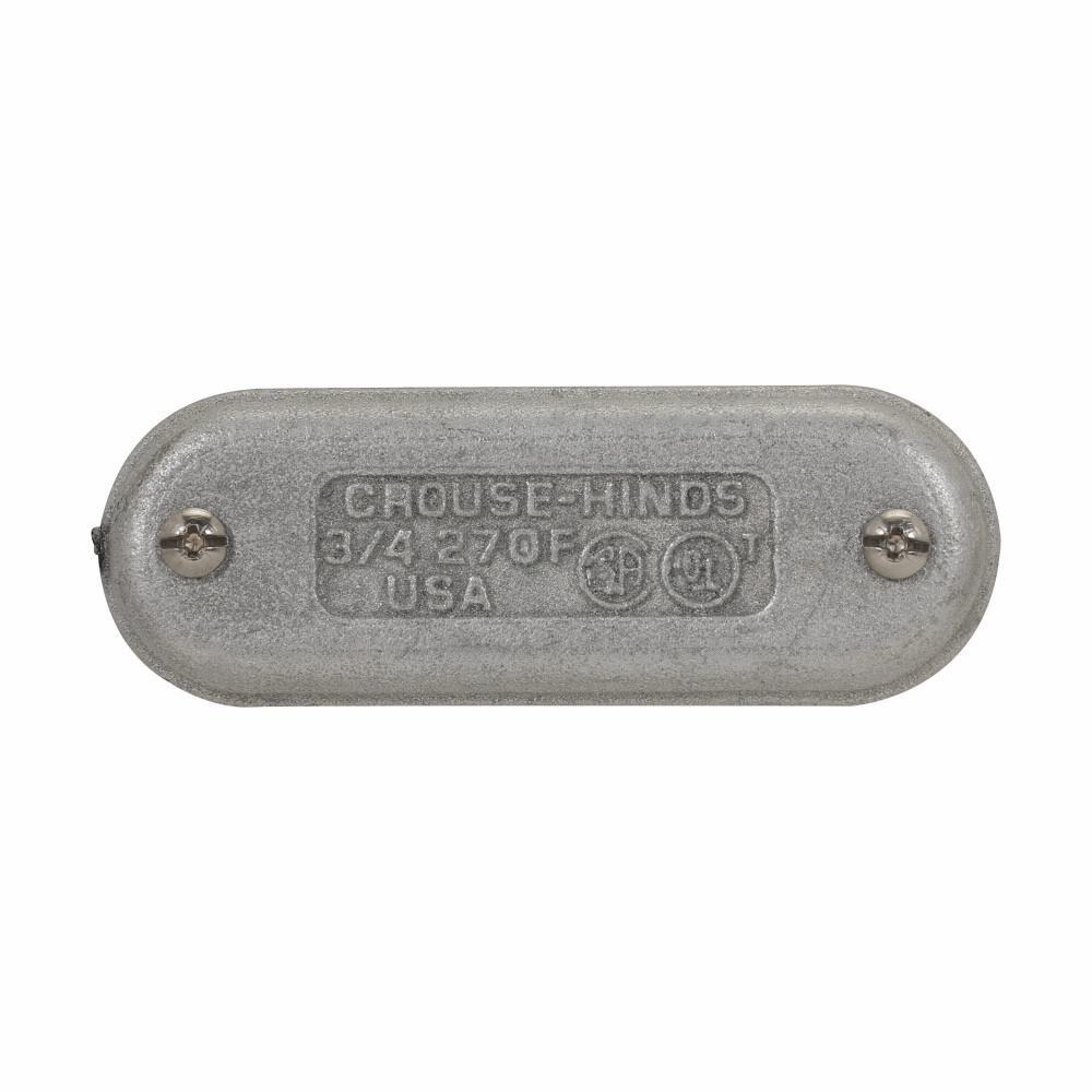 Crouse-Hinds Series 470F SA 1-1/4 Inch Copper Free Aluminum Form7 Wedge Nut Conduit Blank Cover Crouse-Hinds Series 470F SA 1-1/4 Inch Copper Free Aluminum Form7 Wedge Nut Conduit Blank Cover