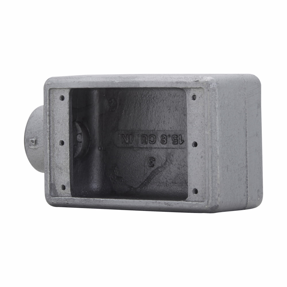 Crouse-Hinds Series FS2 3/4 Inch 1-Gang Iron Alloy Type FS Feed-Through Conduit Device Box Crouse-Hinds Series FS2 3/4 Inch 1-Gang Iron Alloy Type FS Feed-Through Conduit Device Box