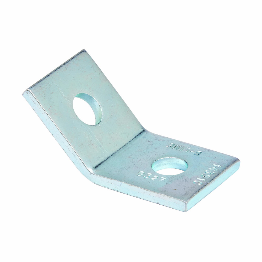 B-Line Series B327ZN 2-Hole 45 Degree Zinc Plated Open Short Angle B-Line Series B327ZN 2-Hole 45 Degree Zinc Plated Open Short Angle