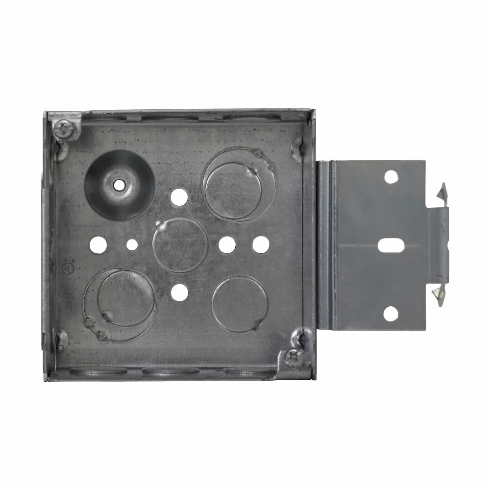 Product image for Crouse-Hinds Series TP403MSB 4 x 4 x 2-1/8 Inch Steel Welded Square Outlet Box