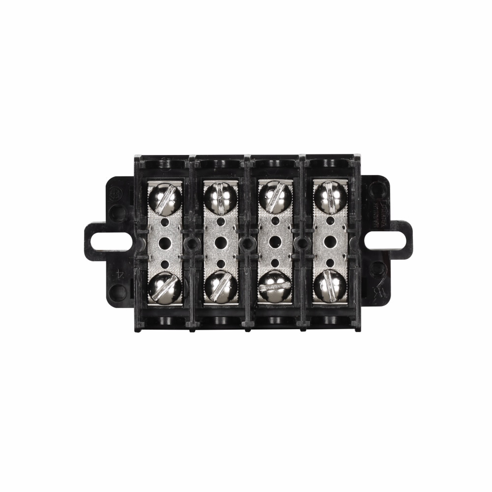 Product image for Cutler-Hammer TBU4 NEMA Modular Universal Mounting Terminal Block, 600V, 50A, Base mounting, Four-pole