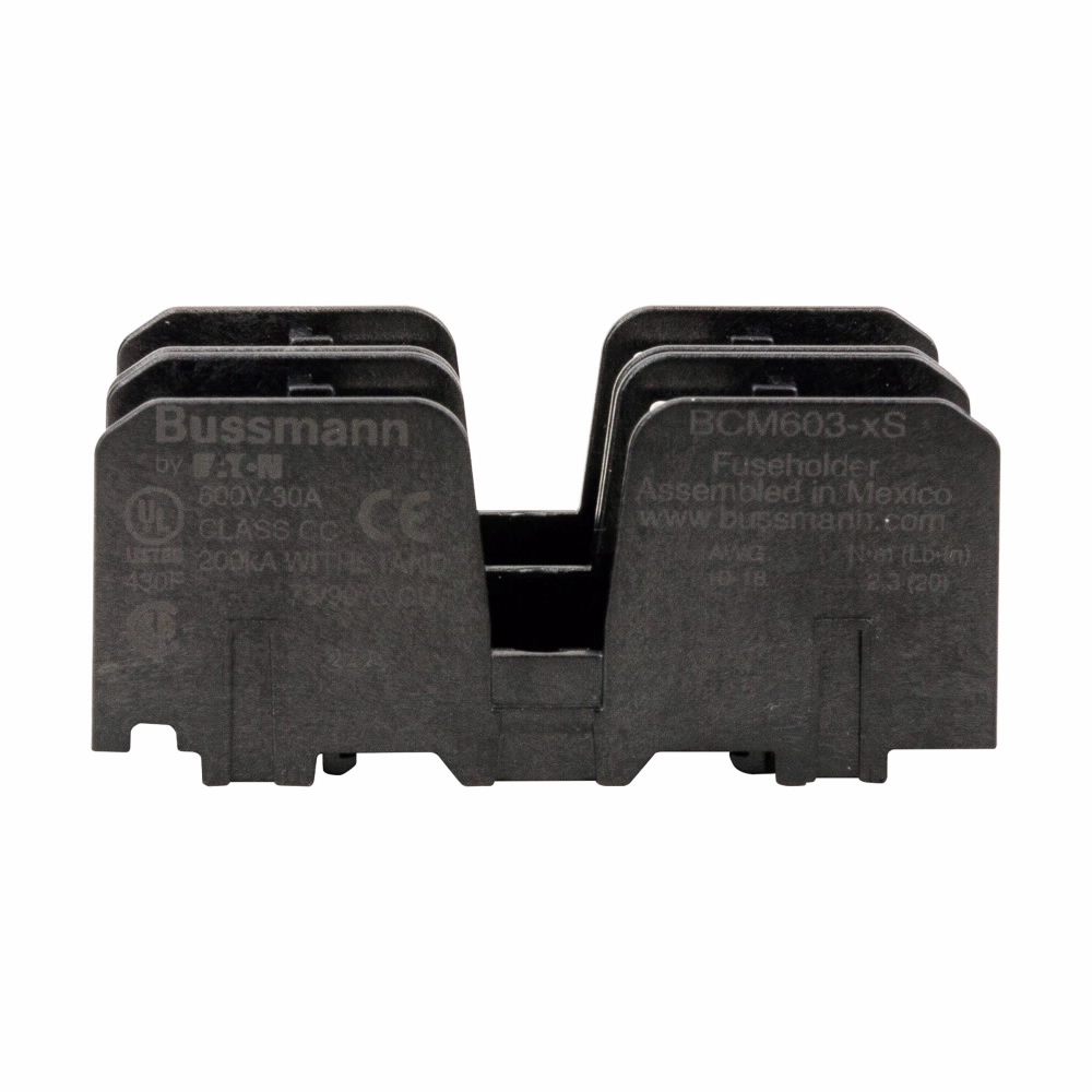 Product image for BUSS BCM603-2S CC FUSE BLOCK W/ SCR