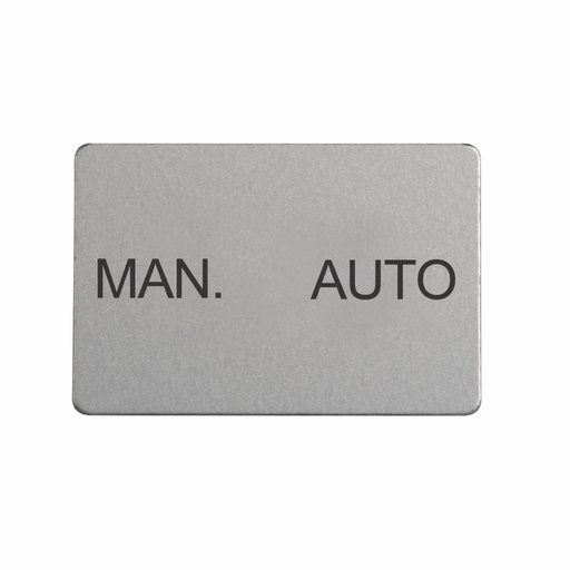 Product image for Cutler-Hammer M22-XST-GB11 M22 Modular Pushbutton Legend Plate Insert, 22.5 mm, Inscription: MAN. AUTO/ GB11, IP66, NEMA 4X, 13