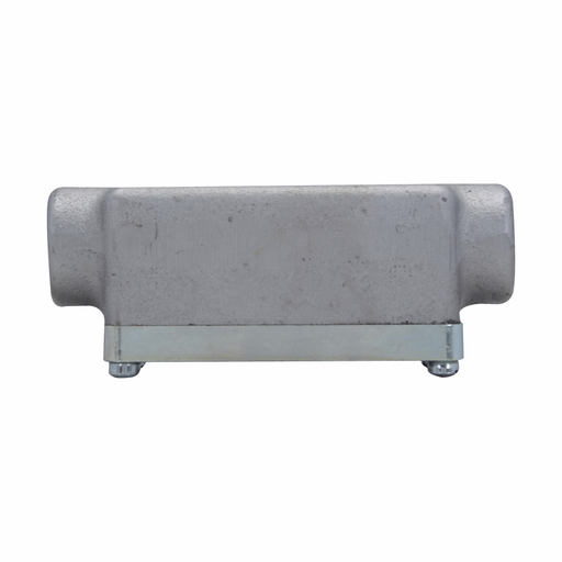 Eaton Crouse-Hinds series Condulet OE conduit outlet body with cover, Feraloy iron alloy, C shape, 1/2"