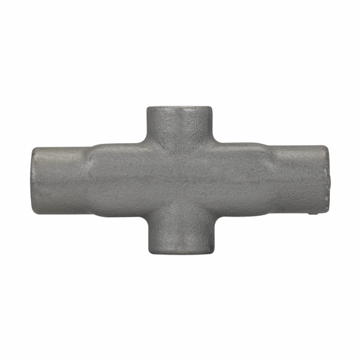 Eaton Crouse-Hinds series Condulet Form 8 conduit outlet body, Feraloy iron alloy, X shape, 1"