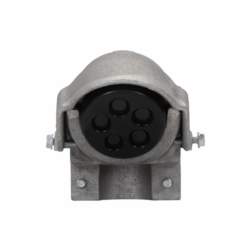 Eaton Crouse-Hinds series F series service entrance head, Copper-free aluminum, Threadless, 2", Clamp type