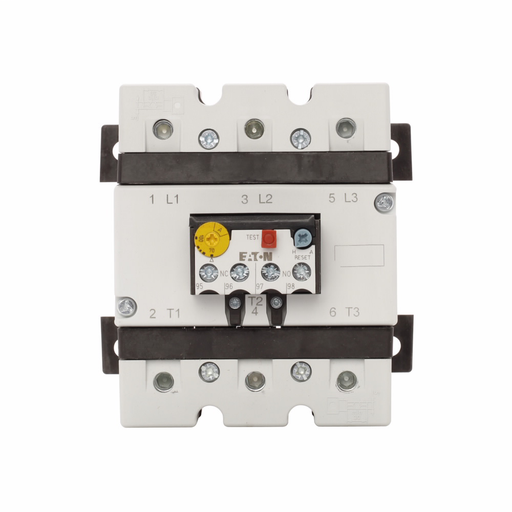 Product image for Cutler-Hammer XTOB100GC1S XT IEC bimetallic overload relay, 70-100A overload range, 90 mm Frame size, 1NO-1NC contact configuration, Separate mount mounting, used with 80-170A contactor, 10A trip type