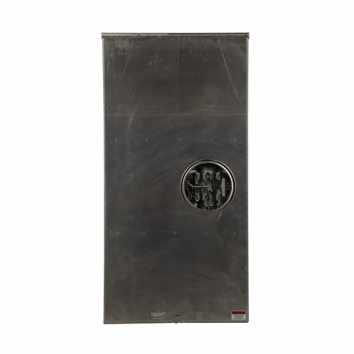 Product image for Cutler-Hammer UFTH7330TCH meter socket, 1-pos commercial or resi service, 320A, Over/under, 5x5 inch hub open, 3/8 inch stud, 7-jaw, 3-ph, 3/8 inch stud, Barrel lock with guard provisions, Lever bypass,