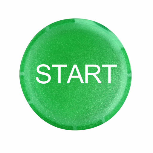 Product image for Cutler-Hammer M22-XDL-G-GB1 M22 pushbutton button lens, M22 Button Lens, Illuminated, Button: freen, Inscription: START/ GB1, IP67, IP69K, NEMA 4X, 21, 22.5 mm