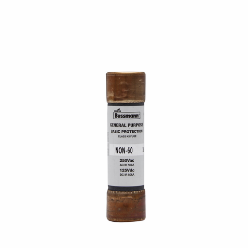 Eaton Bussmann Series NON Fuse, General Purpose Fuse, 50 A, 250 Vac, 125 Vdc, 50 kAIC at 250 Vac, 50 kAIC at 125 Vdc interrupt rating, Class H, Ferrule end X ferrule end connection, 10 units, Rejection style