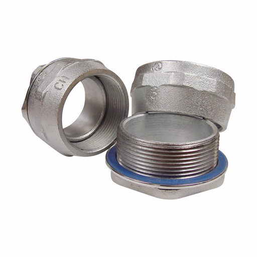 Eaton Crouse-Hinds series HUB conduit hub, Malleable iron, 1/2", Space-Saver