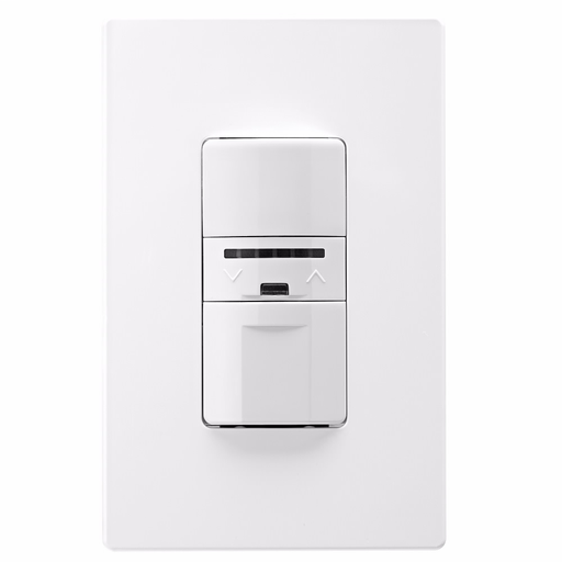 Eaton occupancy sensor and dimmer, Dimmer sensor, Flush, 120V, Wire lead, White, Lt Almond, Ivory, LED, Inc, MLV, ELV, Flr, halo, Elec mtr lds, 1-pole, 3-way, 1-ph, 1000 sq ft, 600W (INC/HAL, ELV, MLV), 300W (LED, CFL, FLR) 755026