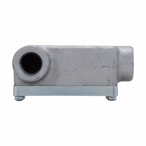 Eaton Crouse-Hinds series Condulet OE conduit outlet body with cover, Copper-free aluminum, LL shape, 1"