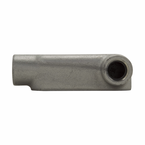 Eaton Crouse-Hinds series Condulet Form 8 conduit outlet body, Feraloy iron alloy, LR shape, 2"