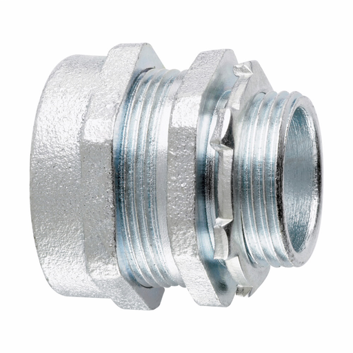 Eaton Crouse-Hinds series CPR compression connector, Rigid/IMC, Straight, Insulated, Malleable iron, 1/2"