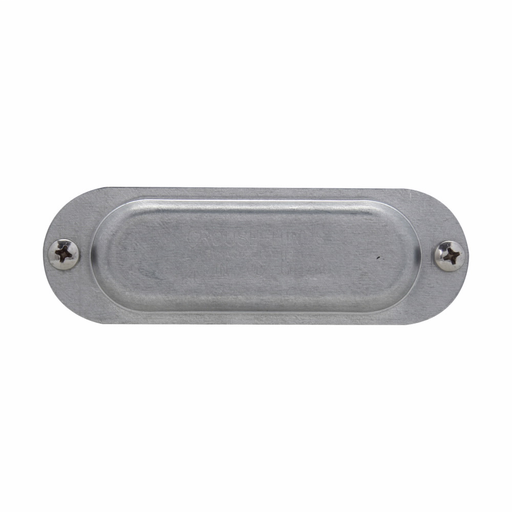Eaton Crouse-Hinds series Condulet Form 8 cover, Sheet steel, 2"