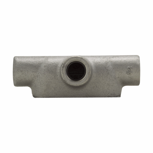 Eaton Crouse-Hinds series Condulet Form 7 conduit outlet body, Feraloy iron alloy, T shape, 2-1/2"