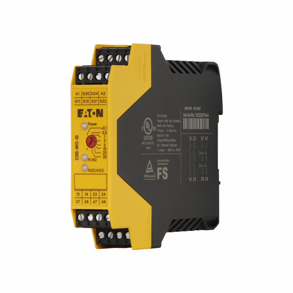 Product image for ETN ESR5-NV3-30 SAFETY RELAY OFF-DE