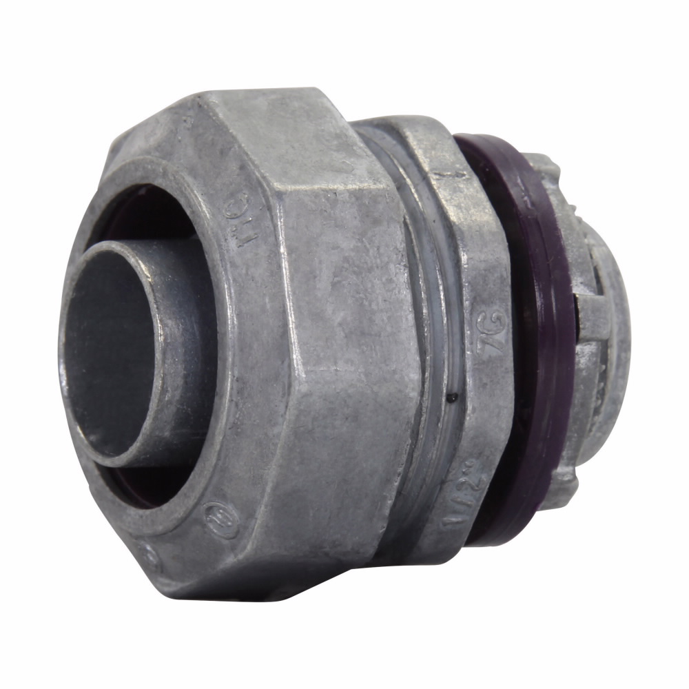 Product image for Crouse-Hinds Series LT400DC 4 Inch Die-Cast Zinc Non-Insulated Straight Liquidtight Conduit Connector