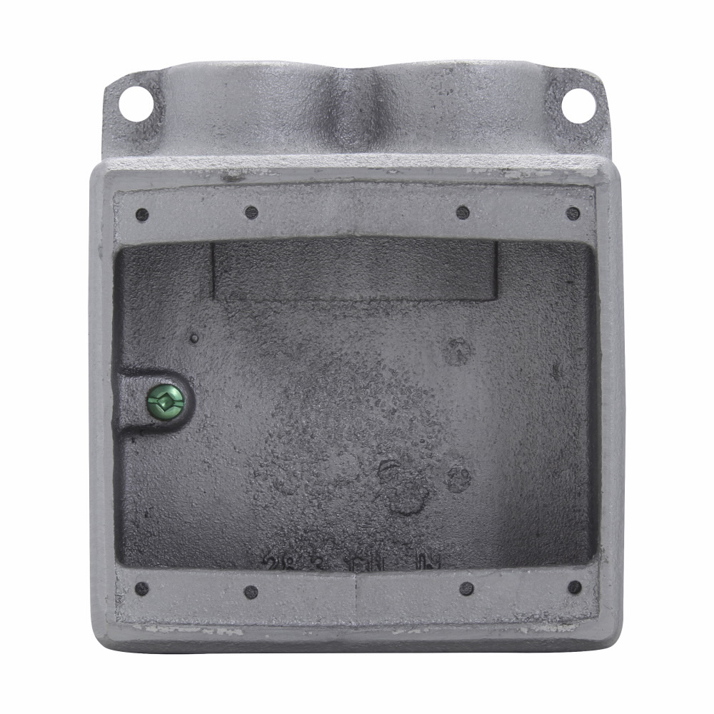 Product image for Crouse-Hinds FDS222 3/4" 2-Gang Cast Iron Type FDS Conduit Device Box