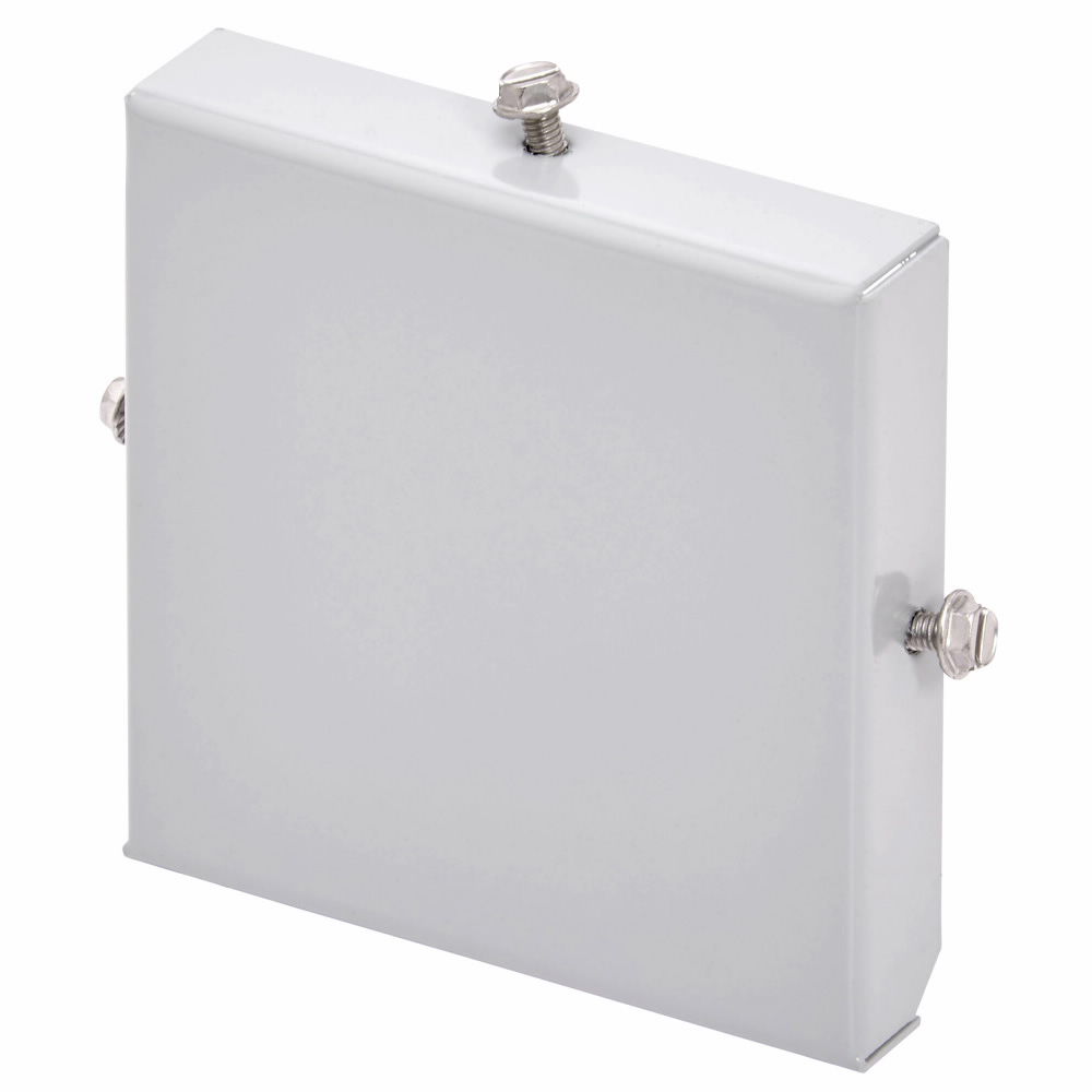 Product image for B-Line 88-3RHSENK Wireway End, No knockout, NEMA 3R, Galvanized steel, 8" X 8"