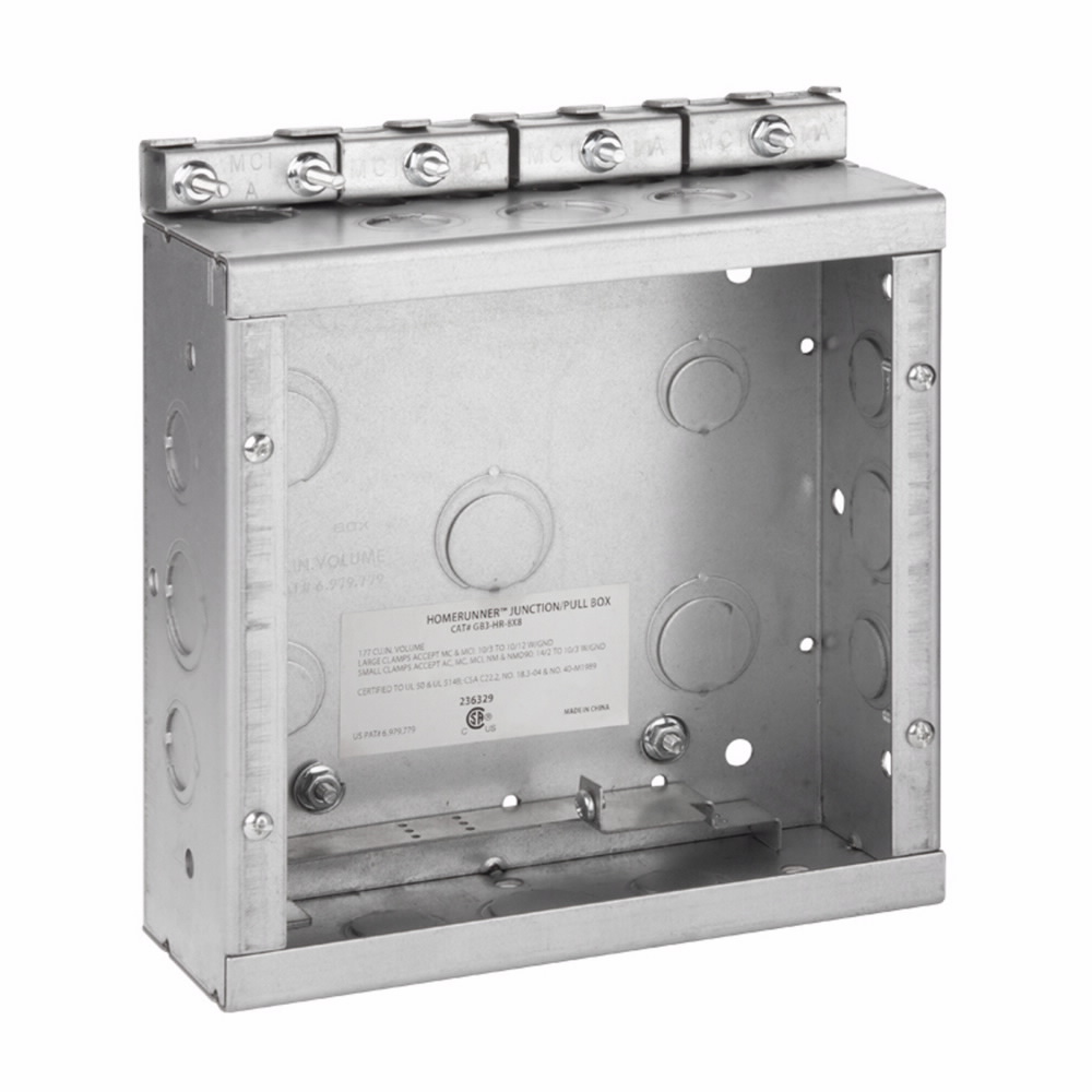 Product image for Crouse-Hinds Series HRC0808S 8 x 8 x 0.06 Inch Steel Surface Mount Commercial Junction Box Cover