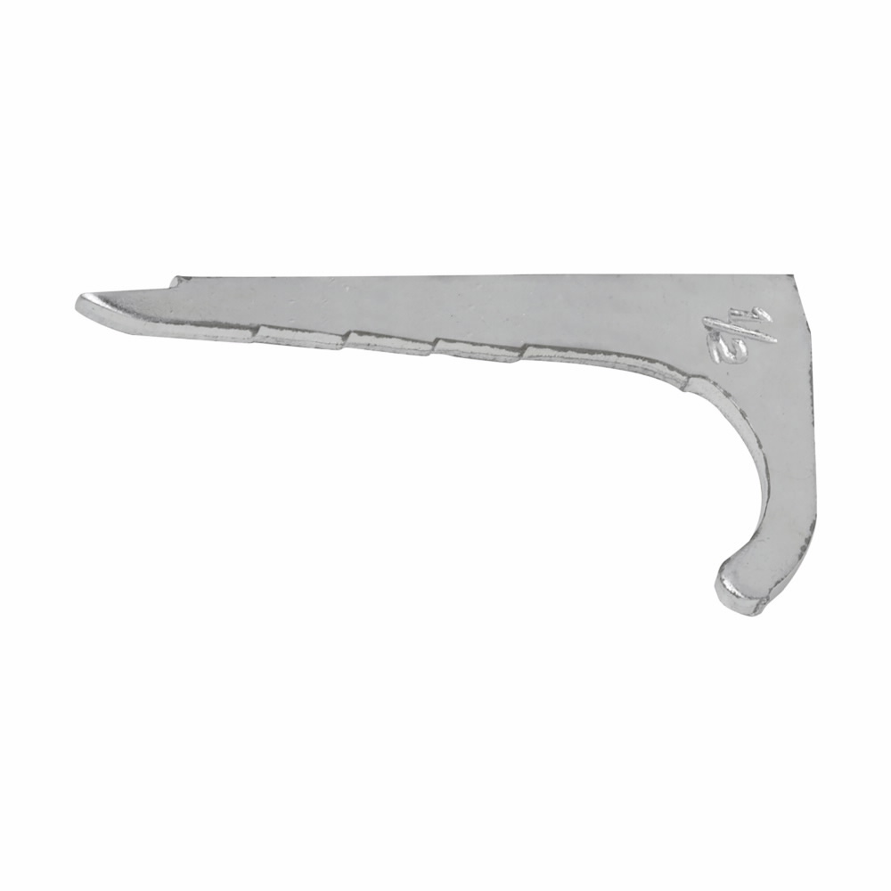 Product image for Crouse-Hinds NSS1 Conduit Nailing Strap, 1/2" EMT | 3/8" Rigid/IMC, Pre-Galvanized Stamped Steel, UL Listed