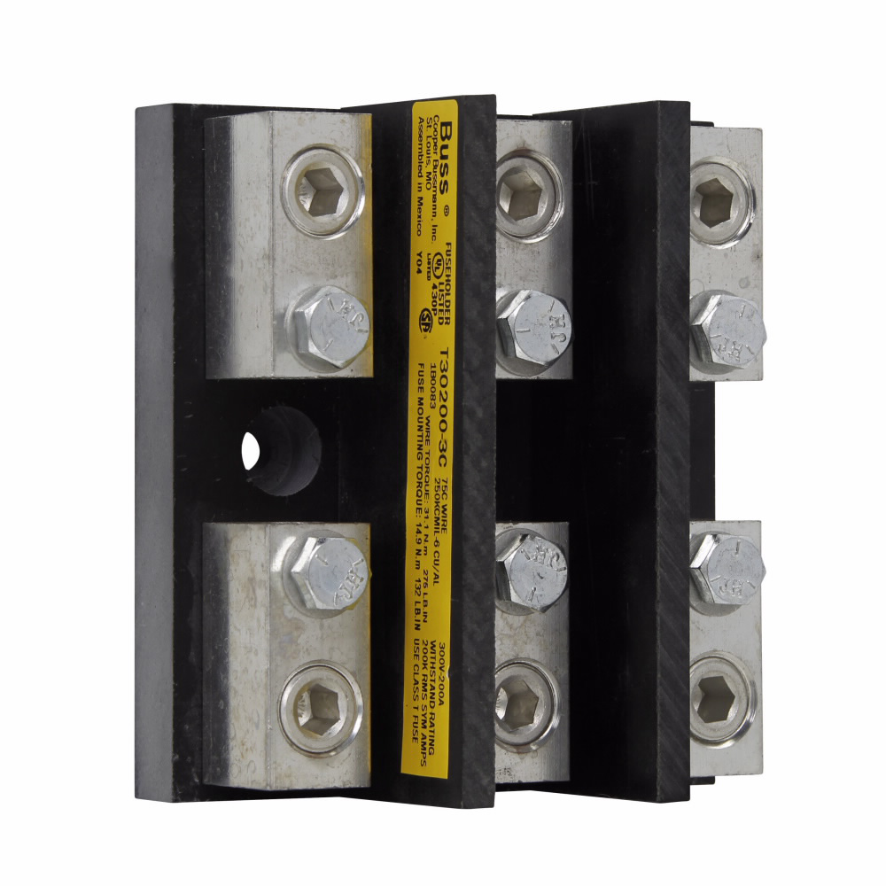 Product image for Bussmann Series T30200-3C Class T Fuse Block