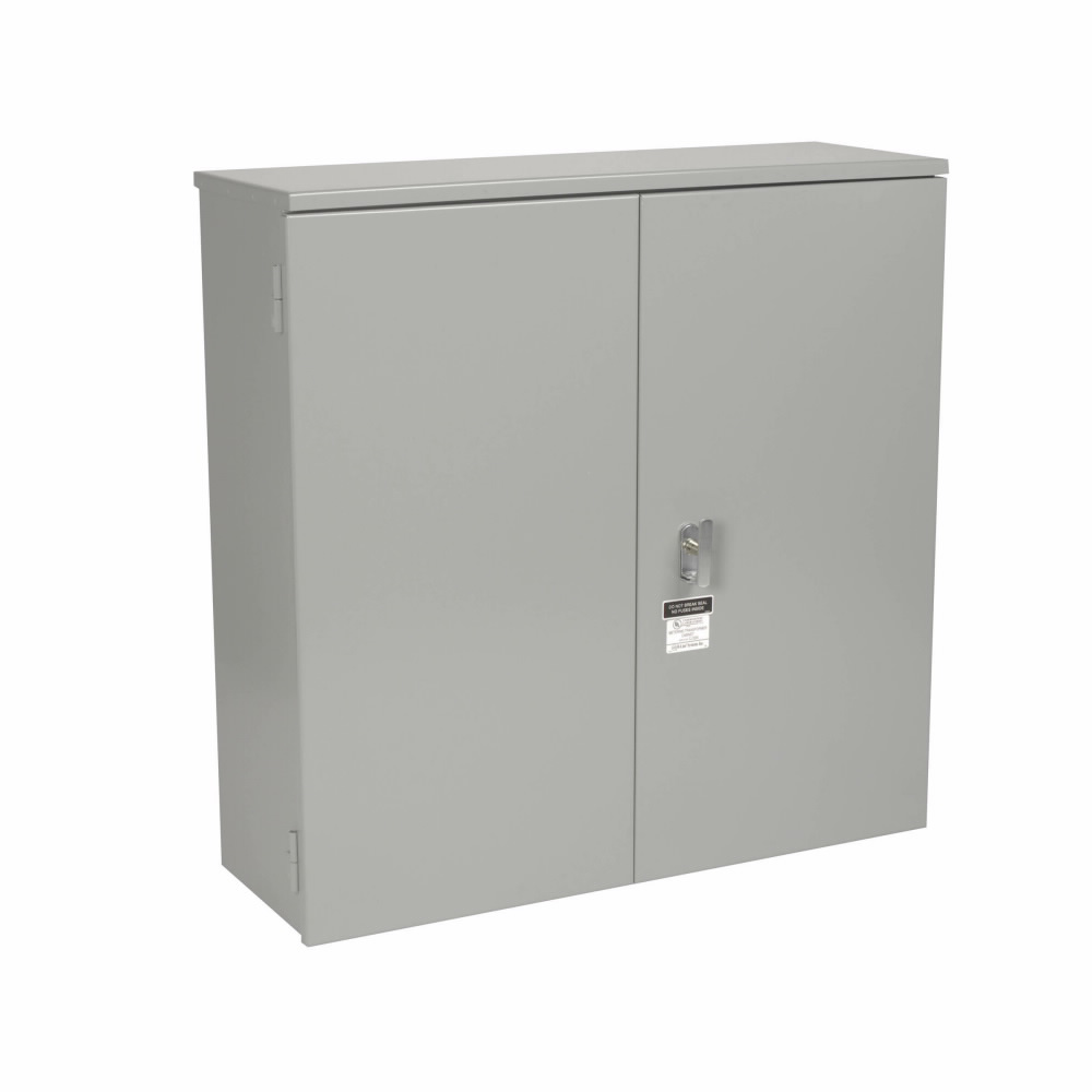 Product image for B-Line 484814-DDHRTCT-1N 3R, 12 gauge steel, ANSI 61 gray paint, Galvanized steel, Surface mount, 1P or 3P, Two over lapping doors