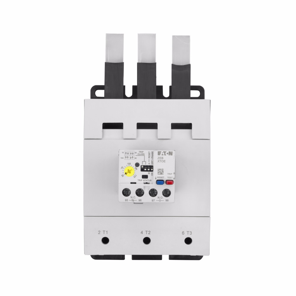 Product image for Cutler-Hammer XTOE175GCS C440 electronic overload relay, XT IEC Electronic Overload Relay, 35-175A overload range, 105 mm Frame size, NO-NC contact configuration, Selectable - 10A, 10, 20, 29 trip type