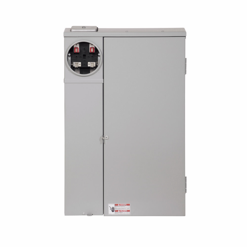 Product image for Cutler-Hammer MBE4040B200BTS 120/240 VAC 200 Amp 1-Phase 3-Wire 1 Inch NEMA 3R Surface Mount Residential Meter Breaker