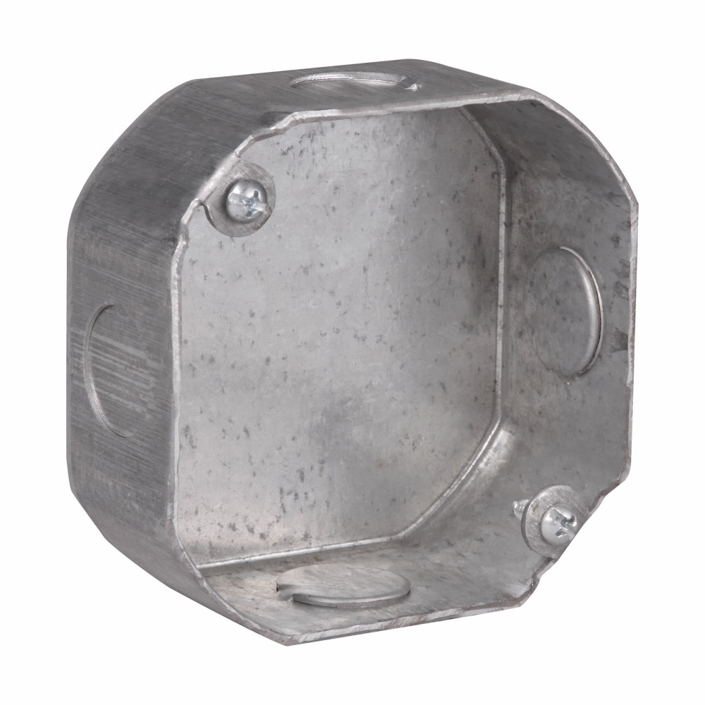 Product image for Crouse-Hinds Series TP273 4 x 1-1/2 Inch Steel Octagon Outlet Box