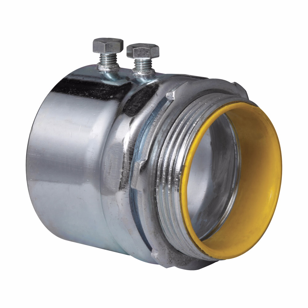 Product image for Crouse-Hinds 1454 1-1/2" EMT Insulated Set Screw Connector, Steel